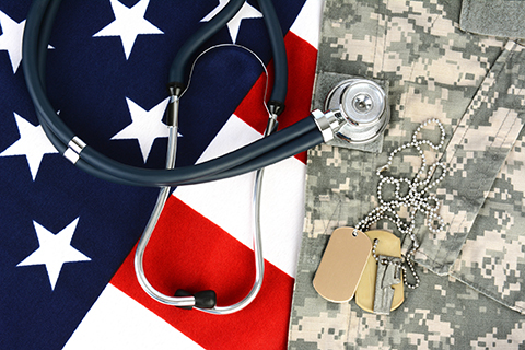 American flag, Veterans, MedTech Intelligence