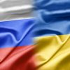 Russia, Ukraine flags