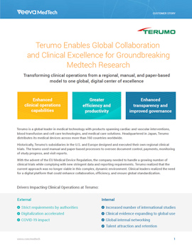 Terumo Enables Global Collaboration and Clinical Excellence for Groundbreaking Medtech Research