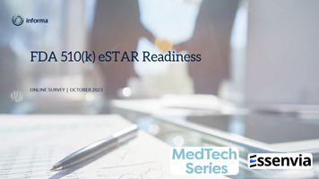 Crossing the eSTAR Chasm- The First MedTech Benchmark Report on FDA's 510(k) eSTAR Mandate